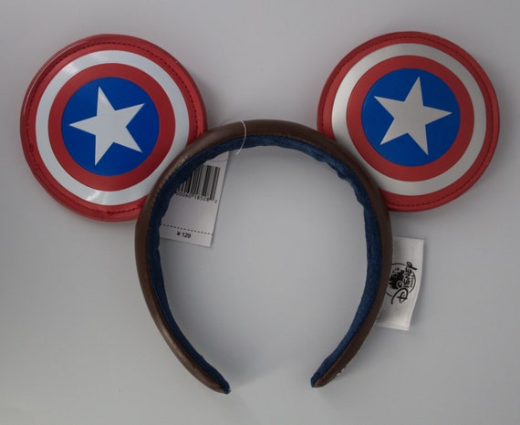 Disney Captain America Marvel Ears Headband 2024 2024 Disney Parks Marvel Captain America Super Soldier  main image 4
