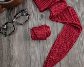 Skinny Scarf Knitting Pattern - Audrey