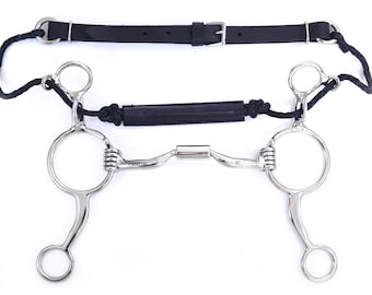 Mors Filet Western 5 1/4 – Bouche étoile Du Texas Gravée, Argent, Showman Products