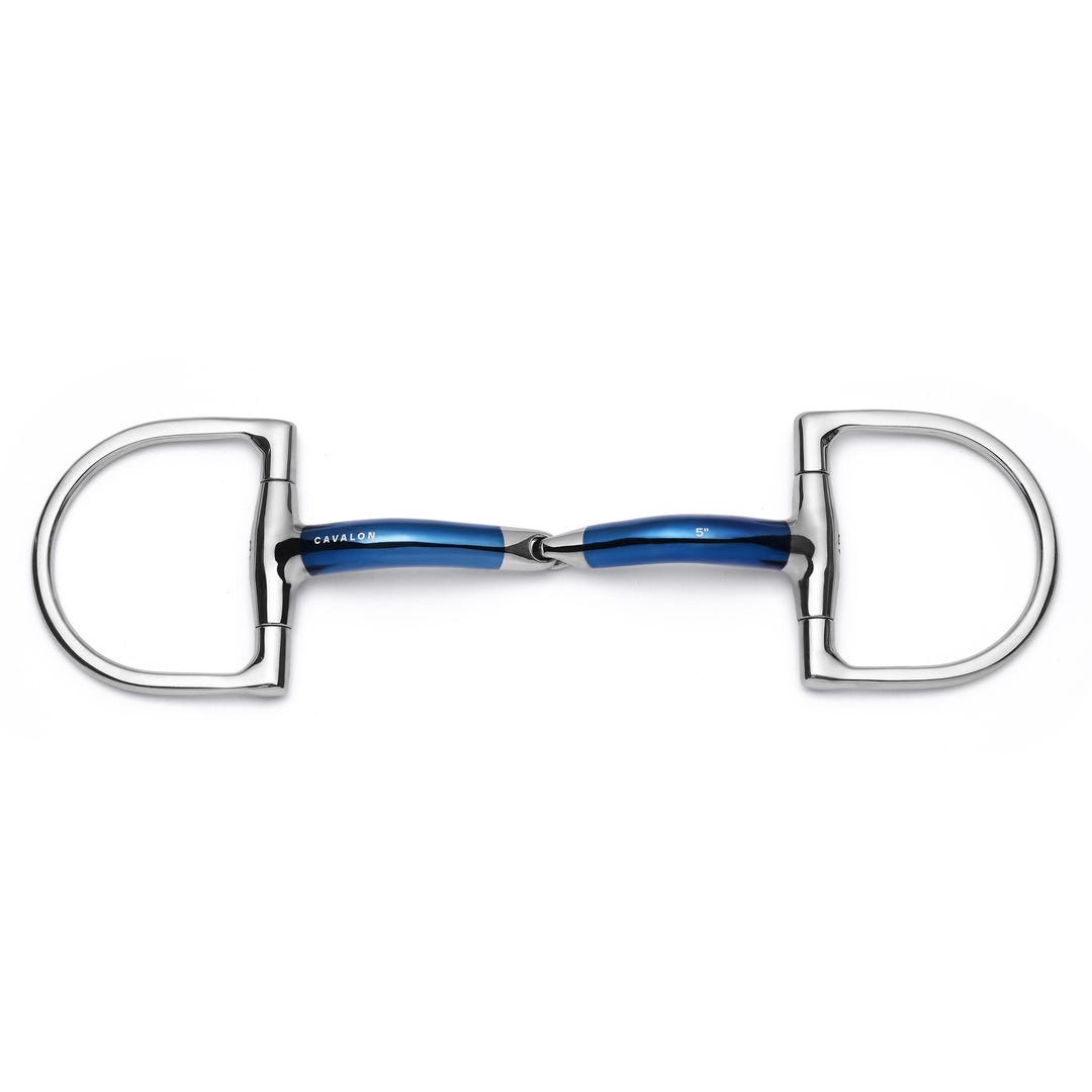 Morso Snaffle Cavalon HD1-SL - D-Ring Bloccaggio Singolo, Ferro Dolce 14mm