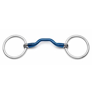 Cavalon Loose Ring Low Port Mullen Sweet Iron Snaffle Bit