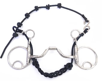 Mors De Filet Western NY Tack - Argent Pointillé, Shank Bas, Rouleaux Cuivre - Pour Cheval - Neuf Sous Emballage