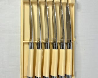 Vintage Briddell Fine Cutlery Carvell Hall Steak Knife Set Original Box
