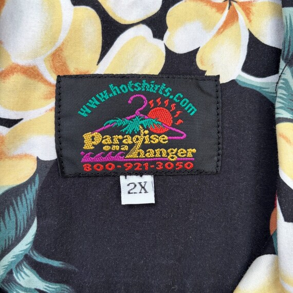 Paradise Hanger XXL Hawaiian Shirt Blue Parrots F… - image 2