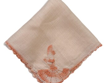 Heirloom Linen Bridesmaid Handkerchief Wedding Cottage Vintage Feminine Dainty