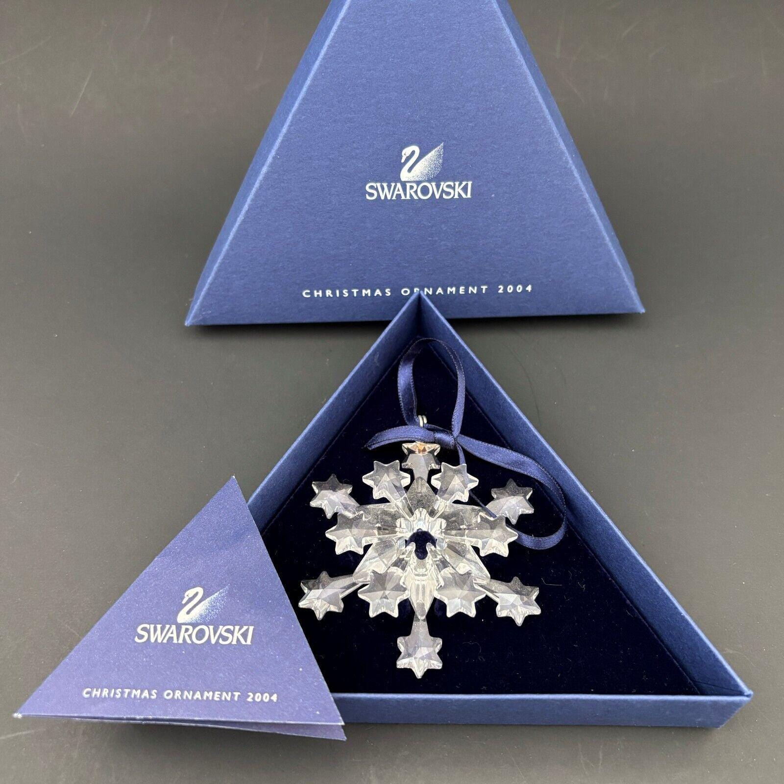 スワロフスキー　クリスマスオーナメント　2004年 スワロフスキークリスタル 2004 年クリスマスオーナメントボックス