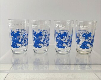 Vintage 50s Hazel Atlas Depression Era Swanky Swigs Juice Glass Tumbler Kidcore