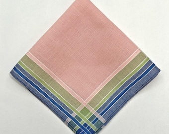 Pastel Linen Heirloom Wedding Handkerchief Bridesmaid Bride Cottage Core Vintage
