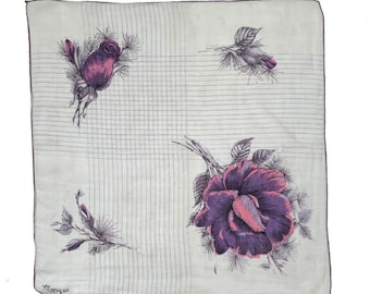 Heirloom Mid Century Wedding Handkerchief Bridesmaid Cottagecore Monique Signed