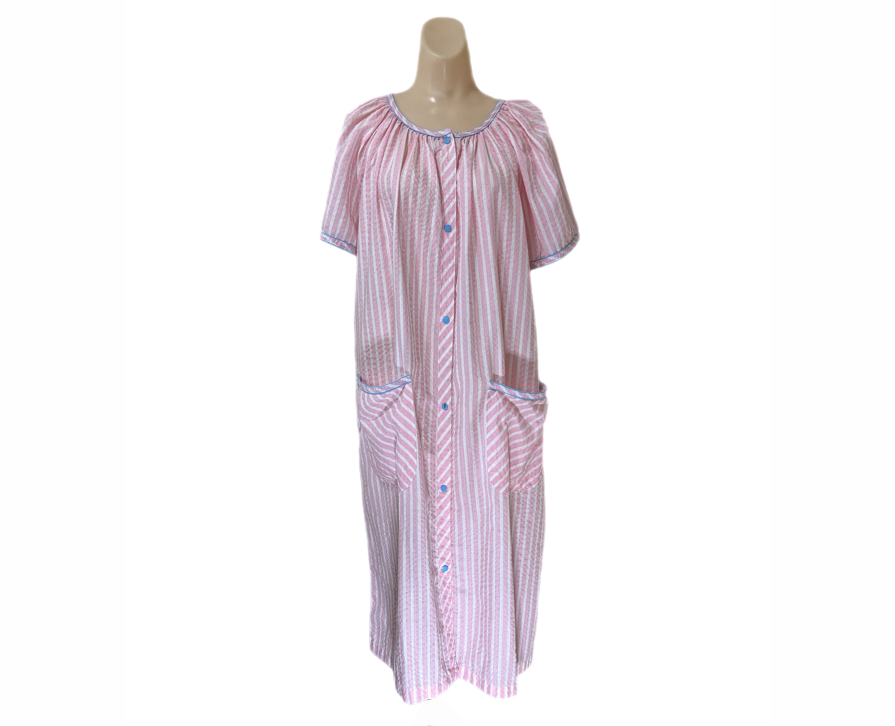 Snap front duster robe clearance