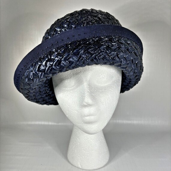 Chez Originals Rolled Brim Straw Hat Vintage Union