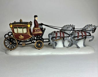 Dept 56 Heritage Village Collection Royal Coach Figurine 55786 1989 Vintage