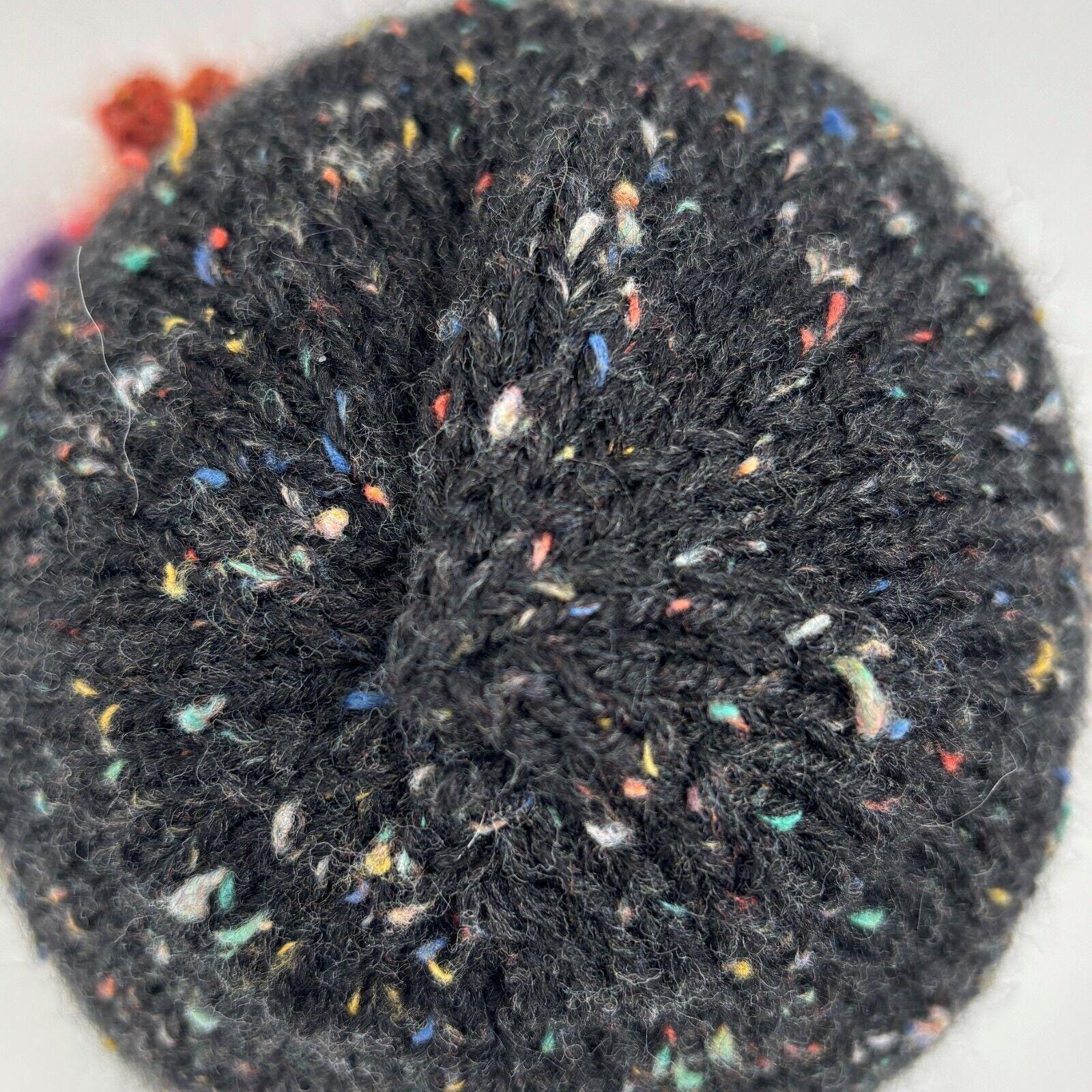Womens Knit Winter Cloche Hat Embellished Rolled Brim Boho Floral Handmade Womens Knit Winter Cloche Hat Embellished Rolled Brim Boho  main image 4