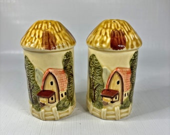 Scheune Silo Salz Pfefferstreuer hergestellt Japan Country Farmhouse Cottage Core Vintage