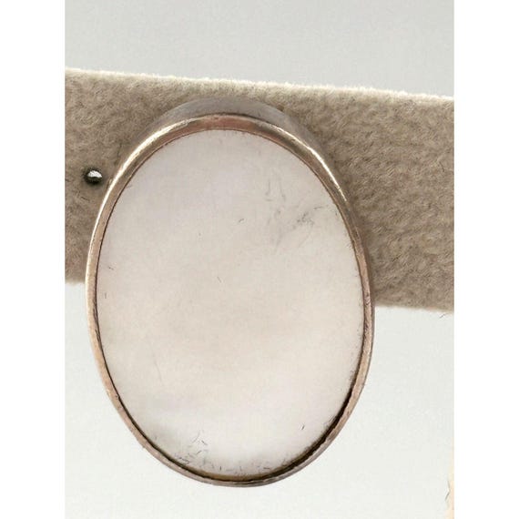 ヴィンテージ スターリングシルバー オーバル マザーオブパール