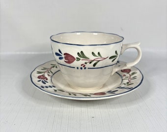 Provincial Designs Nikko Tasse Soucoupe Avondale vintage Remplacement Floral Thé Café