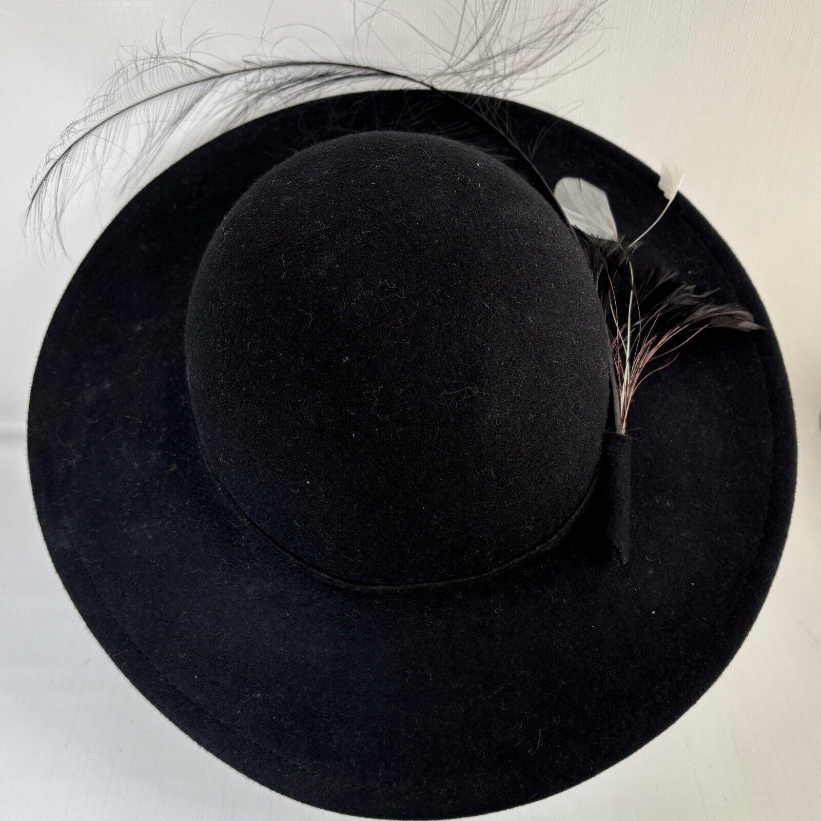 Betmar Wide Brim Wool Hat Church Chic Neiman Marcus Union Made USA Vintage Betmar Wide Brim Wool Hat Church Chic Neiman Marcus Union  main image 2