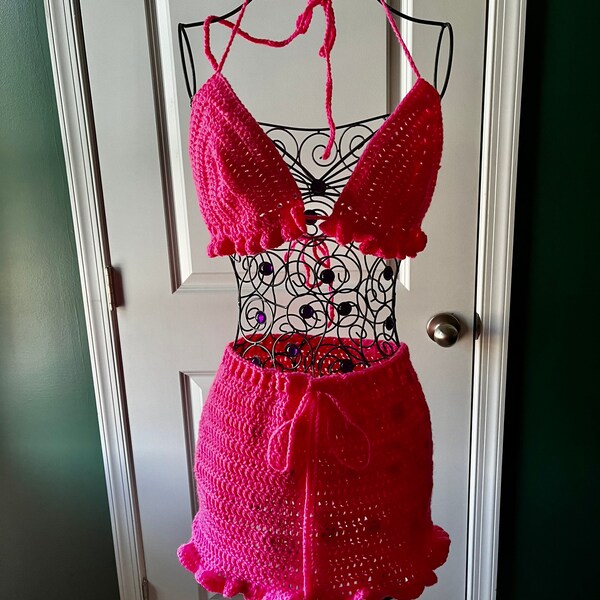 2 Piece Crochet Set Etsy