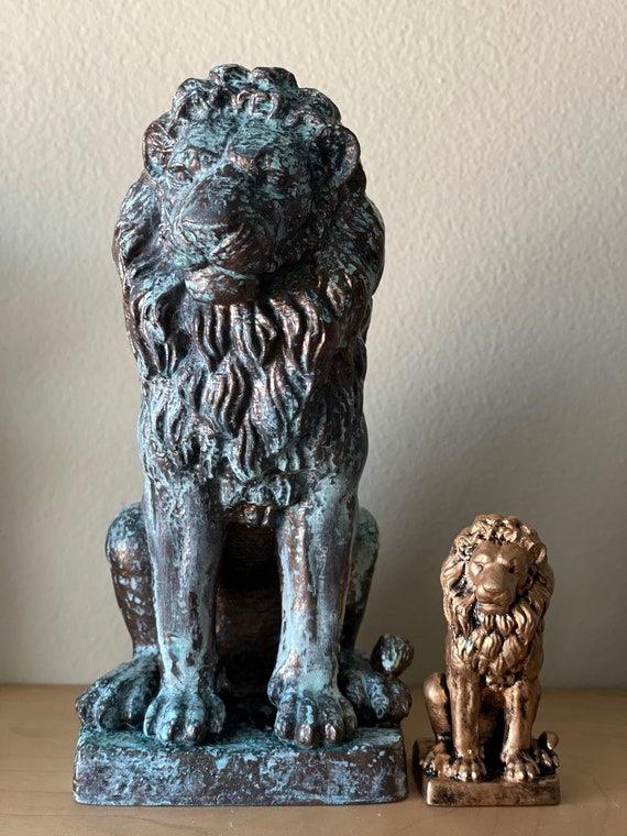 Lion Statue Etsy