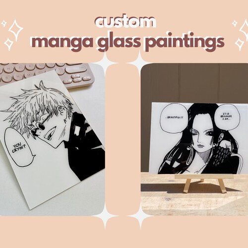 Custom Anime Glass Painting Etsy
