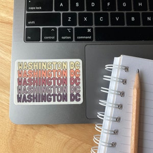 WASHINGTON DC STICKER | washington dc souvenir, travel sticker, car sticker, laptop sticker, water bottle sticker