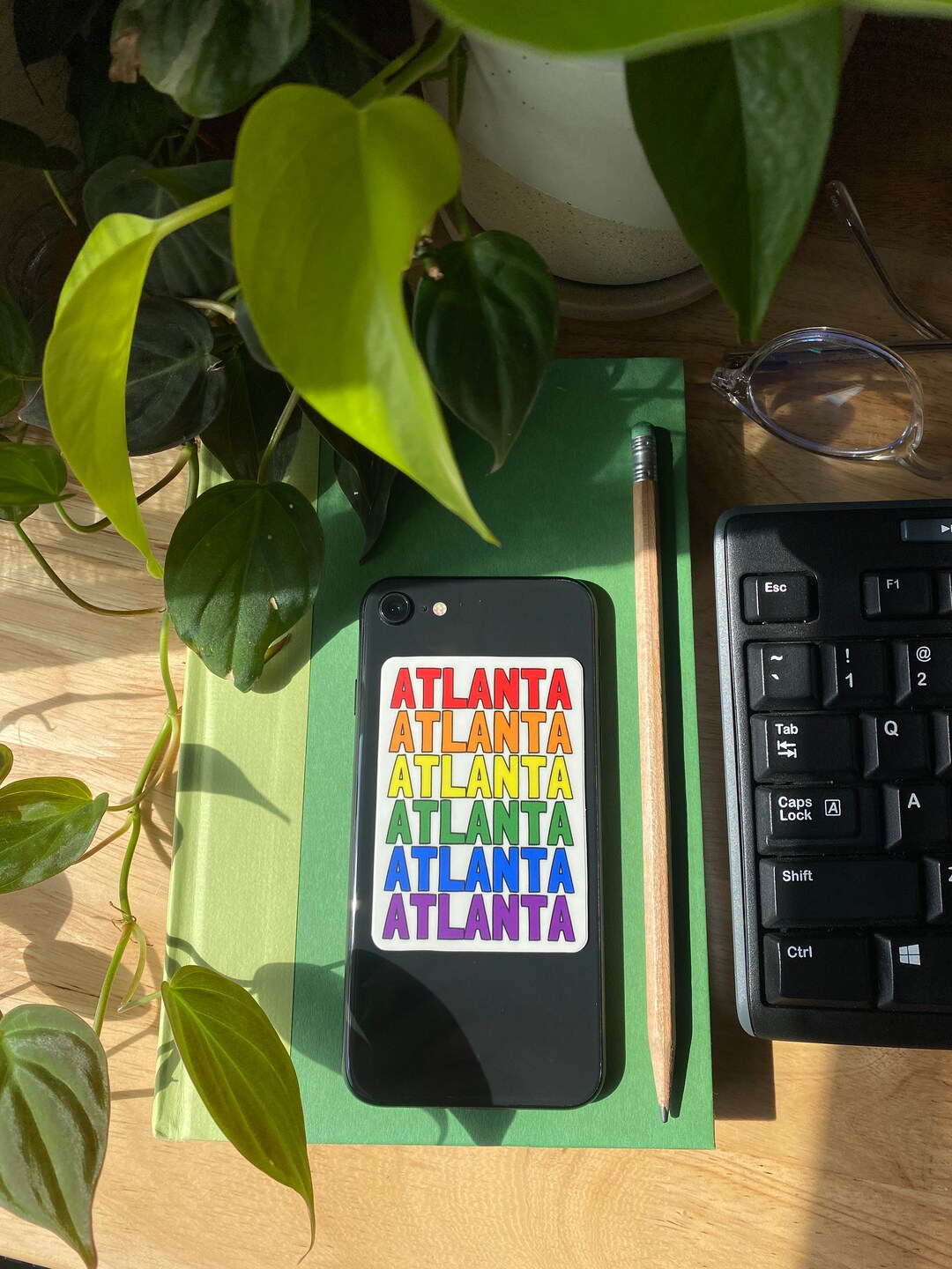 ATLANTA PRIDE STICKER | Atlanta Rainbow Sticker, Love Wins, Atlanta ...