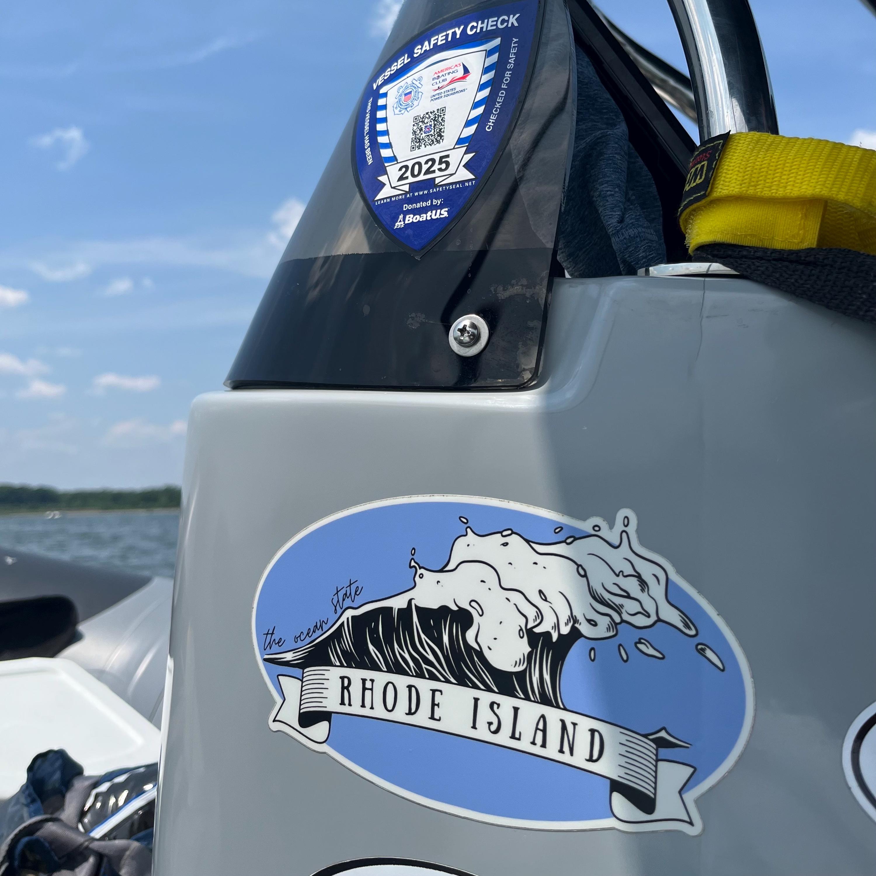 Ri Icon Sticker RHODE ISALDN STICKER | Large Rhode Island Souvenir Decal, Ri Bumper ...