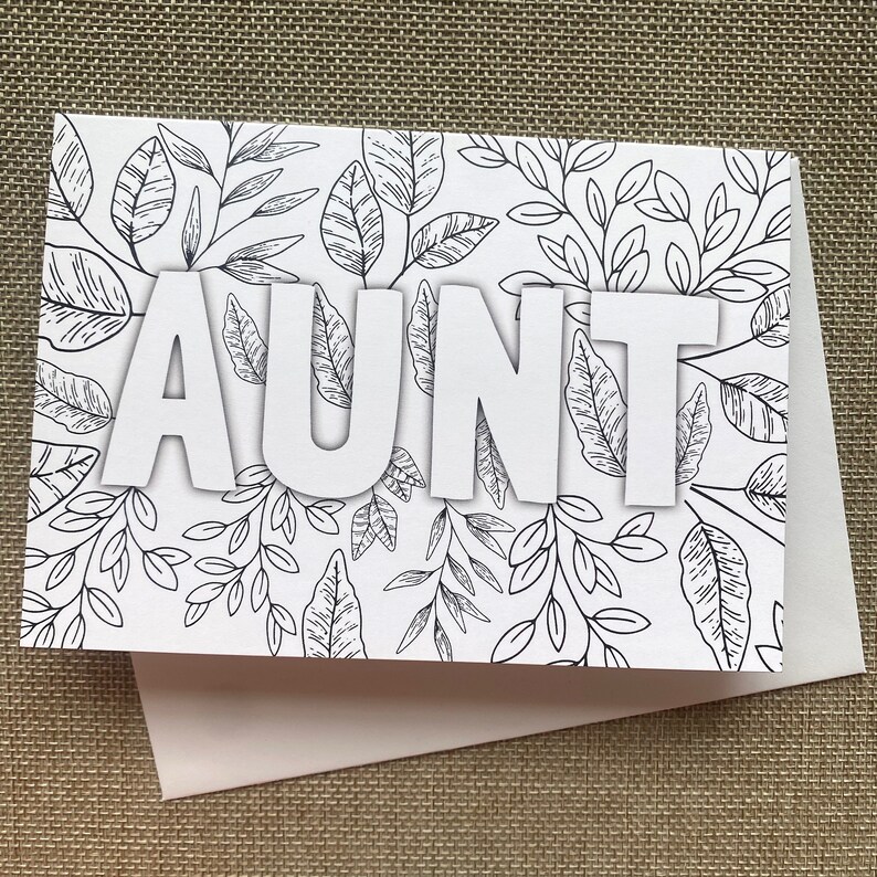 CARD FOR AUNT Aunt Birthday Card, Mother's Day Floral Greeting Card for ...