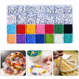Polymer Clay Beads For Jewelry Making Kit W/Extra Letter Beads-4500 pcs