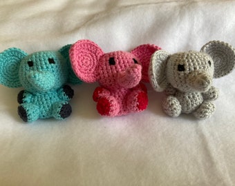 Elephant Friend, Amigurumi Crochet Mini Plush
