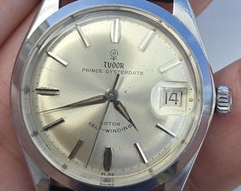 Serviced Vintage Tudor Prince OysterDate Stainless Steel Swiss Made Men's Watch