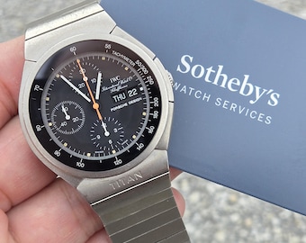 Vintage IWC Porsche Design Titan IW3700 Automatik-Chronograph Titan Herren Schweizer Uhr