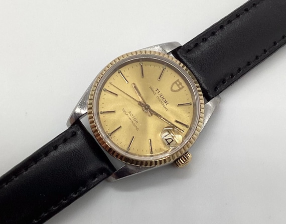 Vintage Tudor 72033 Prince Oysterdate Two Tone Unisex Wrist Watch