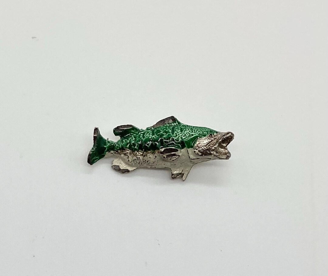 Sterling Silver 925 Bass Fish Pendant Charm for Necklace - Etsy