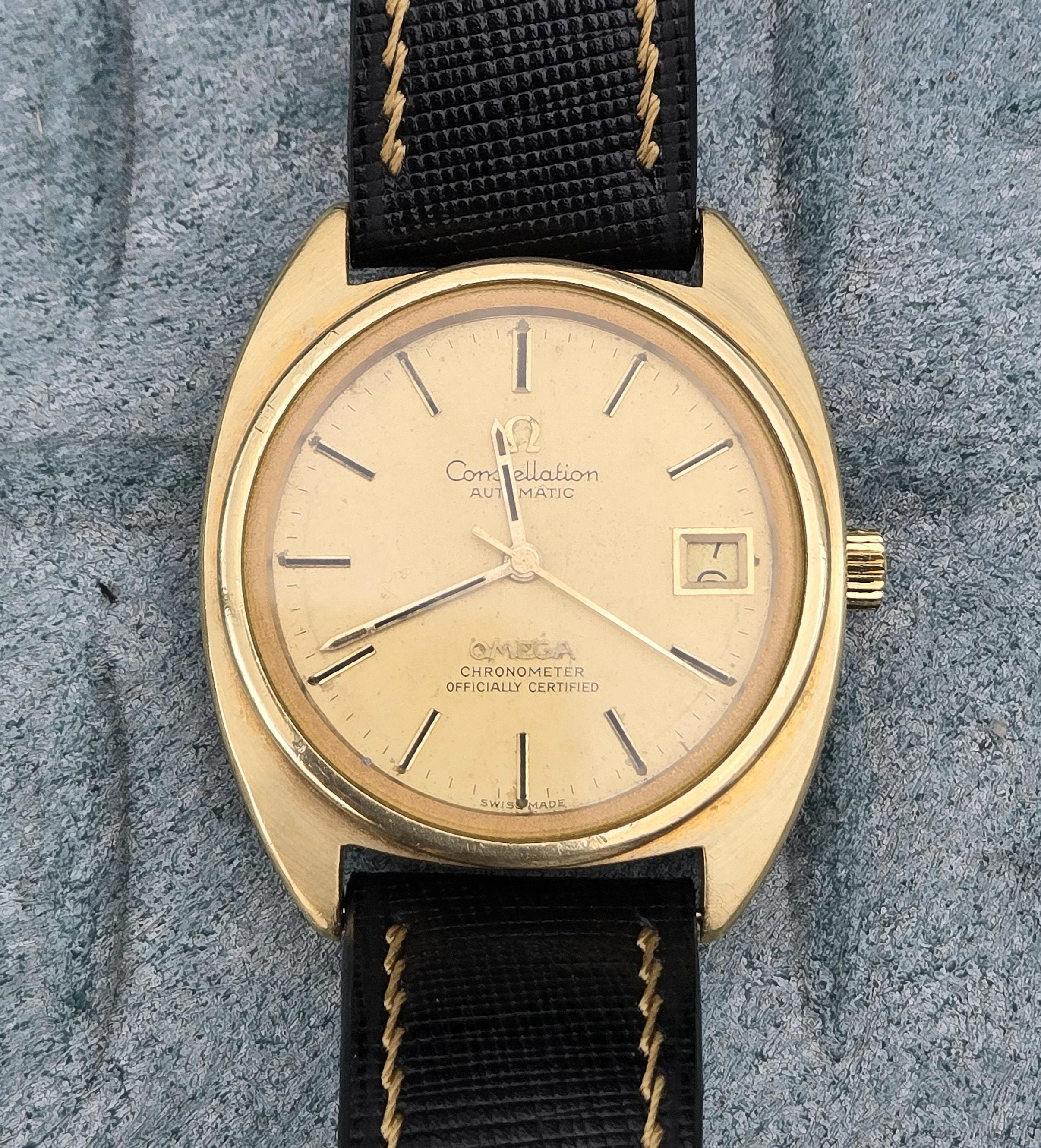 14k gold omega watch - Etsy 日本