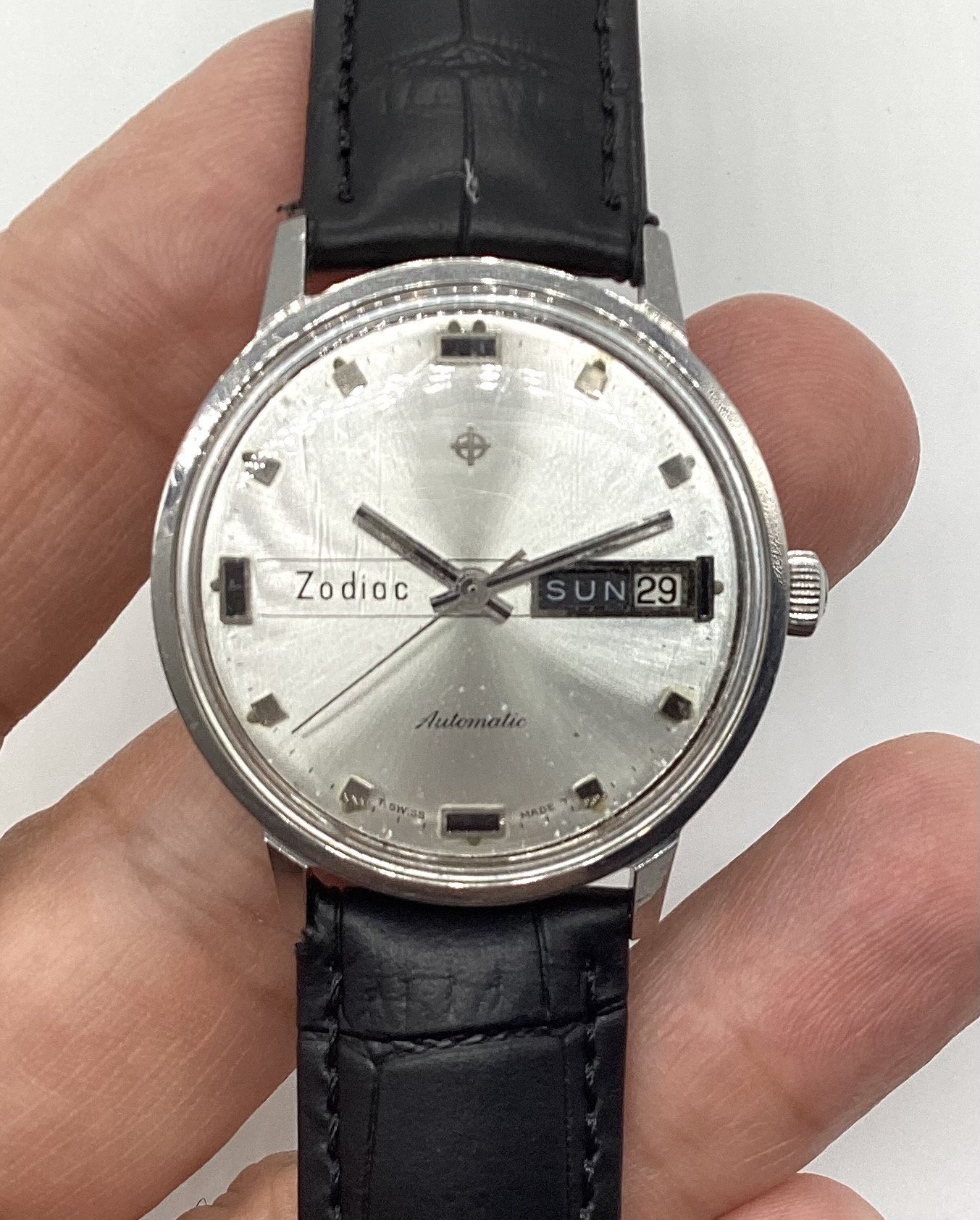 Vintage zodiac automatic watch sale