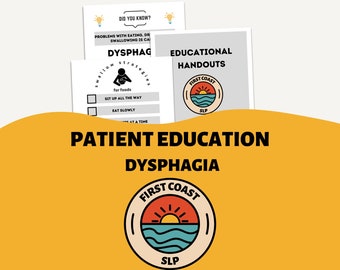 Material educativo para pacientes con disfagia: Recursos de logopedia (impresión digital)