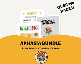 Recurso del paquete de tratamiento de la afasia para terapeutas del habla y el lenguaje que tratan a adultos en centros de enfermería especializada, hogares de ancianos, pacientes ambulatorios y otros entornos clínicos.