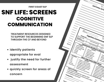 SNF SLP: Prueba de comunicación cognitiva