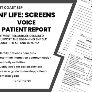 SNF SLP: Voice Questionnaire