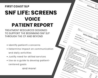 SNF SLP: Cuestionario de Voz