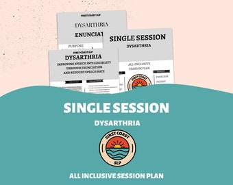 Sesión única: Intervención en disartria