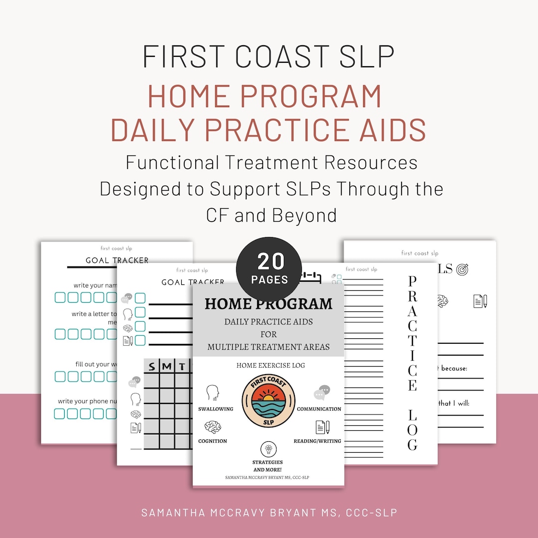 Slp R Printables SLP Goal Tracker Printables for Dysphagia, Communication, and Cognitive ...