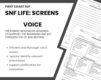 SNF SLP: Pantalla de voz