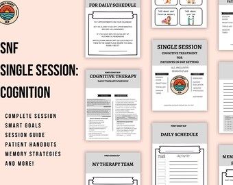 Plan de sesión de terapia cognitiva de SNF SLP (recurso digital)
