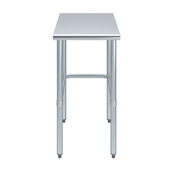 24″ X 18″ Stainless Steel Work Table With Open Base