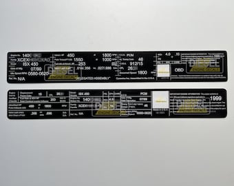 Kumms ISX 450 Ventildeckel Aufkleber Sticker set 1999 BLACK Edition CUSTOM
