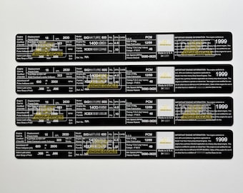 Cummins ISX Signature 600 Engine Valve Cover Decal Sticker set 1999 BLACK Edition CUSTOM