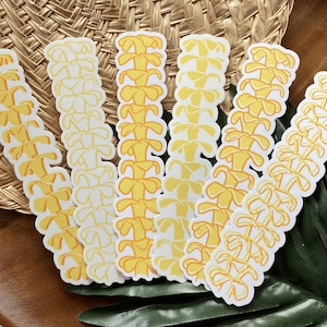 Puakenikeni Strand Stickers | Waterproof Sticker | UV Resistant Sticker | Car Decal | Laptop Decal | Water Bottle Sticker | Die cut Stickers