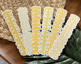 Puakenikeni Strand Stickers | Waterproof | UV Resistant | Laptop Decal | Water Bottle | Die cut